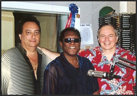 Craig, Walter and Joe Martelle in the Sunny 104.3 studio